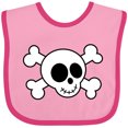 thumbnail image 3 of Inktastic Fun Skull and Crossbones Boys or Girls Baby Bib, 3 of 4