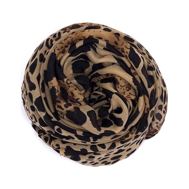 Kigauru Écharpe Écharpe léopard Vintage Femmes Châle de Luxe Foulard Femme Long Bandana Silk (Color : C5, Size : L 180cm W 90cm