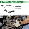 thumbnail image 2 of Sensor de velocidad de rueda ABS Unique Bargains Sensor ABS Sistema de frenos antibloqueo No.8954626150 para Toyota Hiace 2014 Trasero Izquierdo, 2 of 7