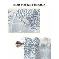 thumbnail image 7 of Blue Sea Turtle Kitchen Curtains 54 Inches length, Coastal Coral Summer Beach Nautical Window Treatment Curtain Drapes, Decorative Window Curtains for Bedroom Cafe, 52"x54", 2 Panels, 7 of 7