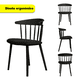 thumbnail image 4 of Set de 2 Sillas de Diseño Moderno para Comedor y Hogar – Uso Interior y exterior, 4 of 6