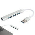 thumbnail image 4 of USB Hub, Portable 4-Port USB 3.0 Hub Driver-free Supports Hot Plugging Plug And Play  For  Pro , PC For Flash Drive Mobile HDD, 4 of 8
