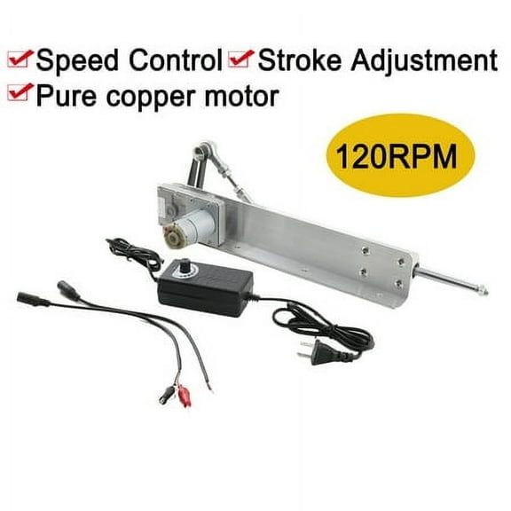 NICCOO 24V Reciprocating Cycling Linear Actuator Stroke Electric Linear Actuator Motor 120rpm 6 inch