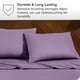 thumbnail image 5 of Juego de Fundas de Almohada Bare Home Cierre Tipo Sobre Colección Premium 1800 Doble Cepillado Ultra Suave Tamaño Estándar Lavanda 2 Unidades, 5 of 6