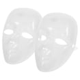 thumbnail image 1 of KAKOWELY 2 máscaras en blanco para hombre, máscara de fiesta, máscara de cosplay, 1 of 5