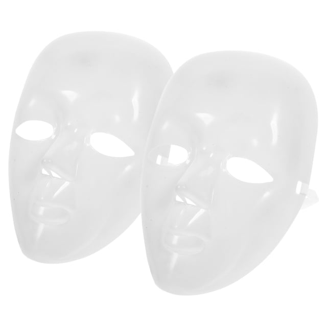 KAKOWELY 2 máscaras en blanco para hombre, máscara de fiesta, máscara de cosplay