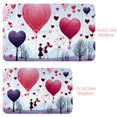 HEOEH 40 x 60 cm Bathroom Bath Mat Rug, Valentine's Day Love Hearts