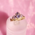 thumbnail image 3 of Womens Open Ring Adjustable Crown Design Gold Ring Silver Ring Metal Ring Electroplated Elegant Fashion Ring Crown Ring for Women Jewelry, 3 of 6