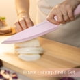 thumbnail image 3 of Juego de cuchillos Astercook, 22 piezas, con bloque y afilador, color rosa, 3 of 9