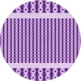 thumbnail image 1 of Ahgly Company Machine Washable Indoor Round Transitional Dark Orchid Purple Area Rugs, 3' Round, 1 of 7