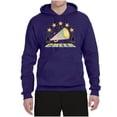 thumbnail image 2 of Wild Bobby All Star Cheerleading Megaphone Girl Sports Unisex Graphic Hoodie Sweatshirt, Purple, XX-Large, 2 of 5