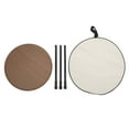 thumbnail image 1 of Foldable Camping Round Table, Liftable Easy To Operate Aluminum Alloy Wear Resistant Portable Picnic Camping Table  For Self Driving For Home Wood Grain Color, 1 of 8