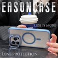 thumbnail image 1 of Lens Metal Ring Stand Magsafe Magnetic Phone Case For IPhone 15 12 13 14 Pro Max 11 Camera Glass Protection Transparent Cover, 1 of 7