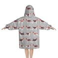 thumbnail image 2 of Animal Beagle Cute Dog Blanket Hoodies for Kids 6-13YR Oversize Wearable Blanket Hoodies for Boys Girls Teens, 2 of 7
