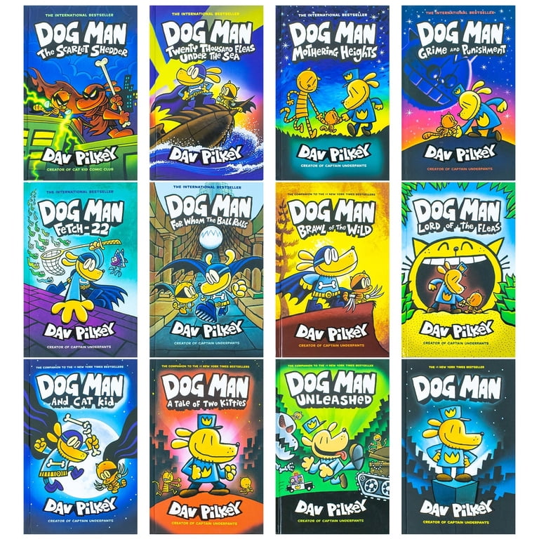 Dog Man Series 1–12 Books Collection Set by Dav Pilkey