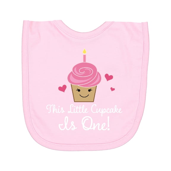 Inktastic 1st Birthday Cupcake Girls Cute Newborn Bib
