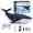 Blue, variant on Remote Control Whale Shark Toy, 2.4GHz RC Shark Fish Toy with LED and Spray, 1:18 Scale Pool Toy for Kids Boys Girls Ages 6 and Up