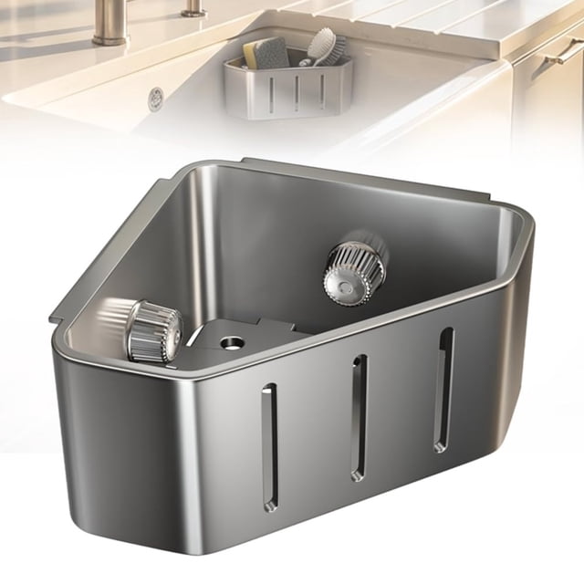 Kitchen Sink Rack Suction Cup Sink Drainage Rack Wall Mounted Rag Holder For Kitchen Sink Organizer Sponge Towel Utensil Storage Kitchen Countertop Organization No Drill Sink Shelf Kitchen Storage