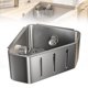 thumbnail image 1 of Escurridor de fregadero con ventosa | Estante de pared para secar platos | Organizador de cocina para esponjas y paños de limpieza | Almacenamiento colgante para utensilios junto al fregadero, 1 of 9