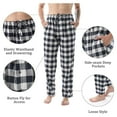 thumbnail image 6 of LANBAOSI 2 Pack Men's Flannel Plaid Pajama Pants Lounge PJ Bottoms Size M, 6 of 7