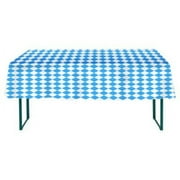 Oktoberfest Haus Oktoberfest Bavarian Flag Check Table Cover 54 x 108 Inches