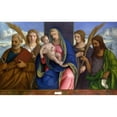 thumbnail image 2 of Giovanni Bellini 14x11 Black Ornate Wood Framed Double Matted Museum Art Print Titled: Madonna and Child with Saints, 2 of 5