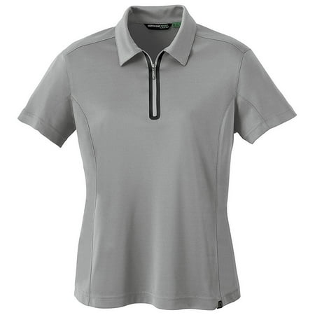 - North End 78629 LADIES' RECYCLED POLYESTER/PERFORMANCE POLYESTER ZIPPED POLO