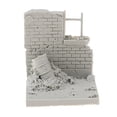 thumbnail image 2 of 1/35 Modelo de Ruinas de Pared de Campo de Batalla Militar para Diorama de de La Segunda Mundial Sin Baoblaze Escena de diorama de Wargame, 2 of 8