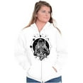 thumbnail image 3 of Cosmos Astronaut Space Stylish Unisex Fleece Graphic Zip Up Hoodie Brisco Brands 4X, 3 of 5