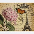 thumbnail image 2 of CafePress - Eiffel Tower Vintage Floral Butterfly Pa Mousepad - Non-slip Rubber Mousepad, Gaming Mouse Pad, 2 of 6