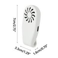 thumbnail image 3 of Midsumdr Travel Fan Mini Fan Portable Portable Mini Mask Fan Clip Usb Charging Outdoor Silent Ventilation Small Fan Personal Fan Cute Hand Held Fan Outdoor Air Conditioner, 3 of 3