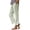 #22Complexion, variant on Striped Linen Capris Women Elastic Waist Boho Vacation Beach Pants Lightweight Cropped Straight Leg Lounge Pant