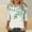 Green#1, variant on Plus Size Tops for Women,Womens Floral Tops for $5 Tops,Women's Fashion Tees Casual Crewneck 3/4 Sleeve Loose T Shirt Ladies Tops Blouses Shirts Green XL