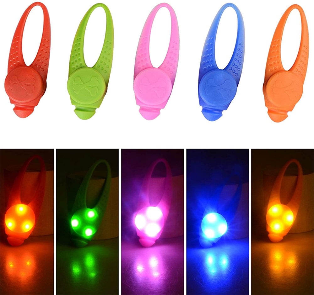 5Pack LED Light Up Dog Collar Light, Waterproof Dog Cat Pet Safety