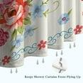 thumbnail image 6 of Pioneer Colorful Floral Shower Curtain for Bathroom Home Decor Bathtubs Waterproof Fabric Curtain with 7 Hooks 36x72in, 6 of 6