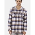 thumbnail image 4 of Burnside Men's Hooded Flannel Shirt with Long Sleeves, Sizes S-2XL, 4 of 5
