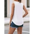 thumbnail image 6 of Womens Loose Fit Casual Flowy Tank Tops Square Neck Trendy Sleeveless Summer Tops Clothes Outfits 2025 White XXL, 6 of 8