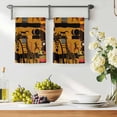 thumbnail image 2 of Black African Women Kitchen Towels Set of 4, Boho Brown Elephant Giraffe Ethnic Soft Microfiber Dish Towels, Absorbent Quick-Dry Washable Dishcloths for Kitchen Cleaning, Drying Dishes, 18x28 Inches, 2 of 9