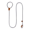 thumbnail image 2 of Slip Lead Dog Leash 68 Inch Heavy Duty Rope Dog Leash for Large Dogs Dog Training Leash with Genuine Leather Accents for Daily Walks Obedience Training Single Pack, 2 of 3