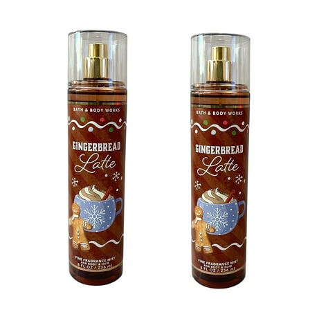 Bath & Body Works Gingerbread Latte Mist 8 fl oz 2 Pack