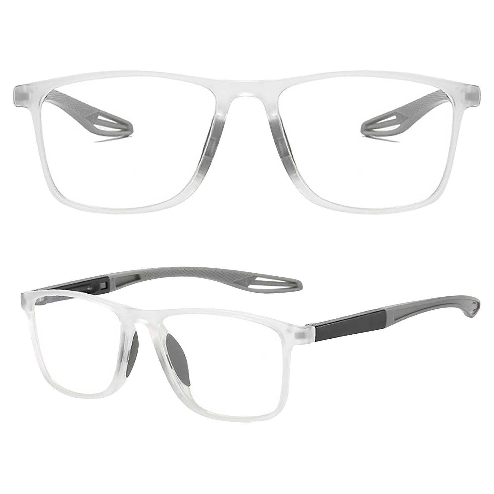 Cagogo Photochromic Bifocal Reading Glasses, Multi Focus Presbyopia Glasses for Men Women, Sporty Intelligent HD Lenses, Blue Light Blocking Computer Glasses, Indoor Outdoor Eyewear