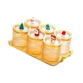 thumbnail image 4 of Bandeja para frutos secos con tapa, bandeja para aperitivos, contenedor decorativo sellado para almacenar alimentos. 6 cuadrículas, 4 of 9