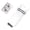 3 inches-White, variant on Rustproof Foldable Door Fastener Heavy Gauges Surfaces Mount Locking Systems Reinforced Security Latches for Secure Entry Use