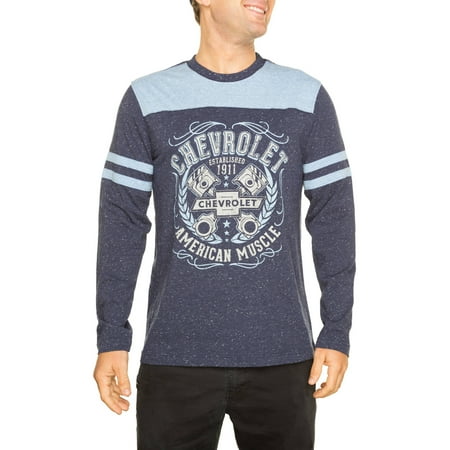 Men's Long Sleeve Graphic Football Tee