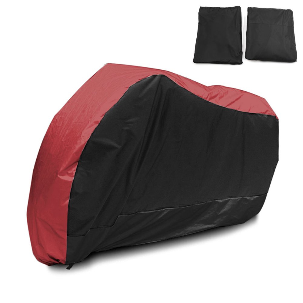 XL 180T Black Red Motorcycle Cover For Harley Davidson Heritage Softail