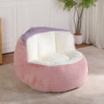 thumbnail image 2 of Jopath Bean Bag Chair with Pull Ring Can Be Easily Moved Large Lounger Sofa for Gaming Reading Living Room Bedroom Pink+White+Purple, 2 of 9