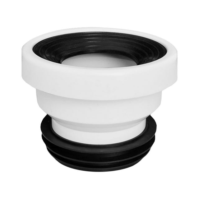 GUOOL Bride de Toilette Décalée pour Rinçage Installation Facile Raccord de Boyau Décalé Rallonge PVC Toilette Droite Ne s'Enlève Pas