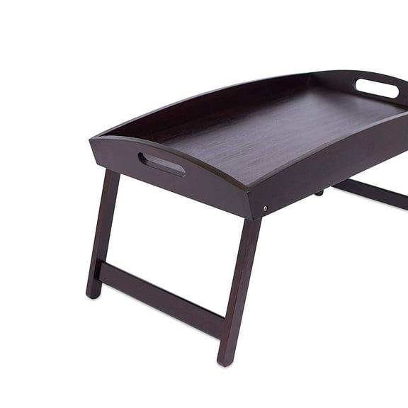 BirdRock Home Bamboo Rectangle Breakfast Bed Tray - Walnut Brown