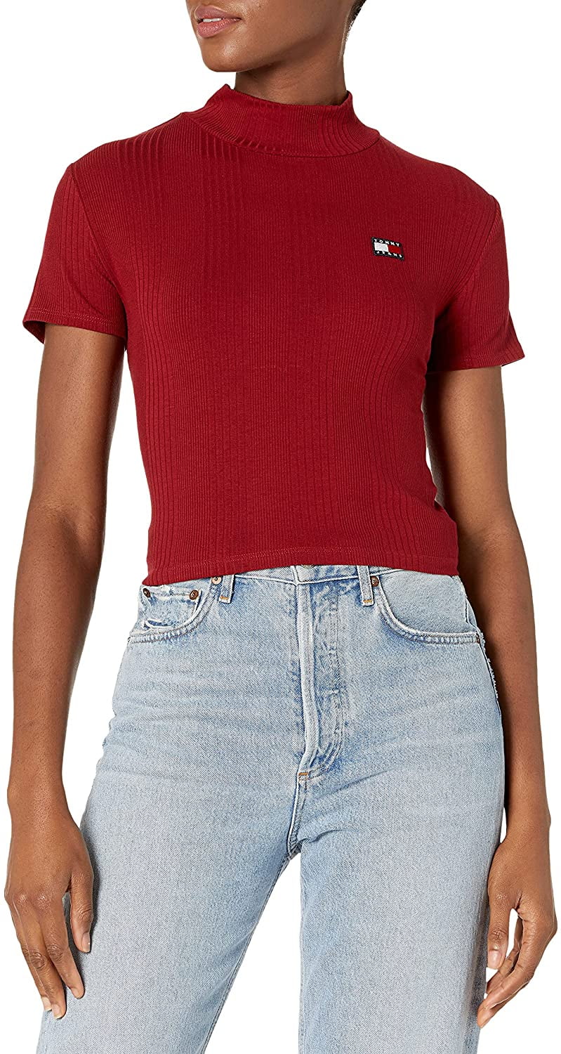 Tommy Hilfiger Womens Tommy Jeans Mock 