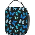 thumbnail image 3 of Butterflies Lunch Bag For Women Men Insulated Lunch Box Portable Lunch Tote Bag,Reusable Leakproof Thermal Cooler Sack Food Handbags Case High Capacity For Work School Travel Picnic, 3 of 6